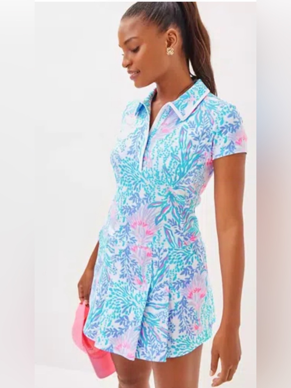 ✨New Ladies Size L Lilly Pulitzer JESSAMY DRESS UPF 50+  VIA DEL MAR DRESS 👗 ✨